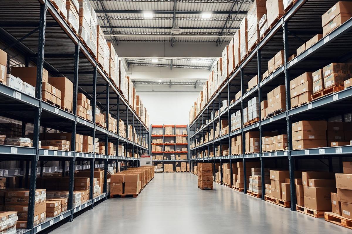Distribution warehouse representing retail and eCommerce channels